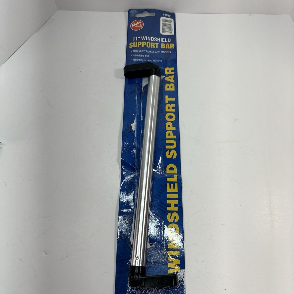 Taylor Made Windshield Support Bar Marine 11" Silver New 1632 Adjustable Feet